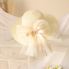 Load image into Gallery viewer, "Arna" Collection - Girls Hats - Many Sizes and Colours (2-6 years) Straw with Bow
