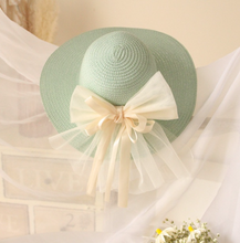 Load image into Gallery viewer, "Arna" Collection - Girls Hats - Many Sizes and Colours (2-6 years) Straw with Bow
