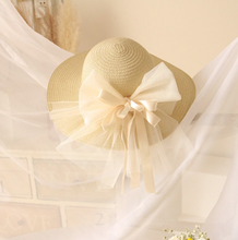 Load image into Gallery viewer, "Arna" Collection - Girls Hats - Many Sizes and Colours (2-6 years) Straw with Bow
