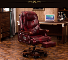 Load image into Gallery viewer, "Arna Royal Victorian Collection" Luxury Plus Furniture - Office Leather Reclining Business Chair CEO
