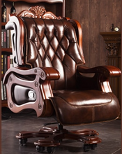 Load image into Gallery viewer, "Arna Royal Victorian Collection" Luxury Plus Furniture - Office Leather Massage Reclining Business Chair CEO
