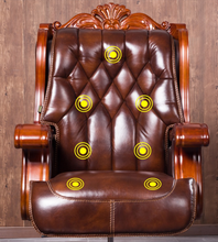 Load image into Gallery viewer, "Arna Royal Victorian Collection" Luxury Plus Furniture - Office Leather Massage Reclining Business Chair CEO
