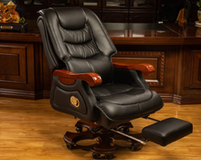 Load image into Gallery viewer, "Arna Royal Victorian Collection" Luxury Plus Furniture - Office Leather Reclining Business Chair
