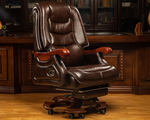 Load image into Gallery viewer, "Arna Royal Victorian Collection" Luxury Plus Furniture - Office Leather Reclining Business Chair
