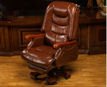 Load image into Gallery viewer, "Arna Royal Victorian Collection" Luxury Plus Furniture - Office Leather Reclining Business Chair
