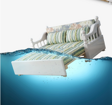 Load image into Gallery viewer, "Arna Royal Collection" Solid Wood Foldout Couch - Storage - Many Colours
