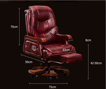 Load image into Gallery viewer, "Arna Royal Victorian Collection" Luxury Plus Furniture - Office Leather Reclining Business Chair CEO
