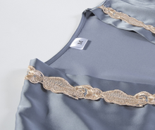 Load image into Gallery viewer, "Arna" Collection - Quality Lace 5 Piece Satin Sleepwear
