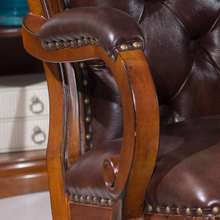 Load image into Gallery viewer, "Arna Royal Victorian Collection" Luxury Plus Furniture - Office Leather Reclining Business Chair President
