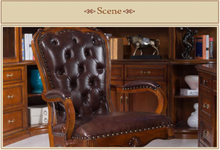 Load image into Gallery viewer, "Arna Royal Victorian Collection" Luxury Plus Furniture - Office Leather Reclining Business Chair President
