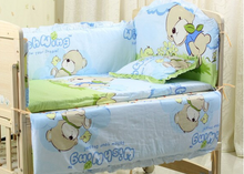 Load image into Gallery viewer, "Arna Collection" Bumper Set for Cot - Including Mattress - 6 pieces

