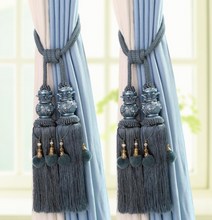 Load image into Gallery viewer, "Arna Collection" Retro/Classical/Vintage Rope Curtain Ties - Many COLOURS x 2 Pieces

