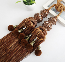 Load image into Gallery viewer, "Arna Collection" Retro/Classical/Vintage Rope Curtain Ties - Many COLOURS x 2 Pieces

