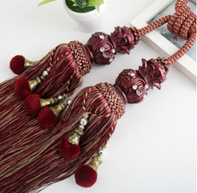 Load image into Gallery viewer, "Arna Collection" Retro/Classical/Vintage Rope Curtain Ties - Many COLOURS x 2 Pieces
