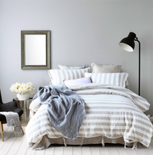 Load image into Gallery viewer, "Arna Lisa" Royal Collection - 100% Pure Linen Comfortable Breathable Bedding Set Natural Plant Fiber Flax Duvet Cover
