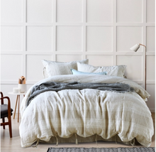Load image into Gallery viewer, "Arna Lisa" Royal Collection - 100% Pure Linen Comfortable Breathable Bedding Set Natural Plant Fiber Flax Duvet Cover
