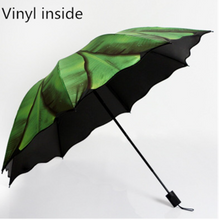 Load image into Gallery viewer, "Arna's Luxury Umbrella Collection - Green Leaf (Beautiful Gift)
