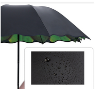 Load image into Gallery viewer, "Arna's Luxury Umbrella Collection - Green Leaf (Beautiful Gift)
