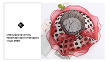 Load image into Gallery viewer, "Arna" Collection - Luxury Hats - Sheer Elegance Flower Organza Hat
