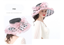 Load image into Gallery viewer, "Arna" Collection - Luxury Hats - Sheer Elegance Flower Organza Hat
