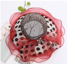 Load image into Gallery viewer, "Arna" Collection - Luxury Hats - Sheer Elegance Flower Organza Hat
