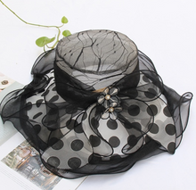 Load image into Gallery viewer, "Arna" Collection - Luxury Hats - Sheer Elegance Flower Organza Hat
