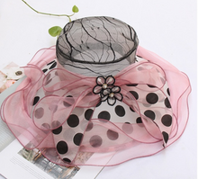 Load image into Gallery viewer, "Arna" Collection - Luxury Hats - Sheer Elegance Flower Organza Hat
