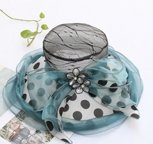 Load image into Gallery viewer, "Arna" Collection - Luxury Hats - Sheer Elegance Flower Organza Hat
