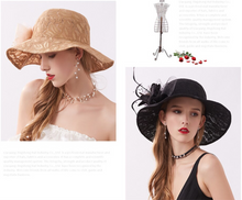 Load image into Gallery viewer, "Arna" Collection - Luxury Hats - Amazing Detail Lace - Classy &amp; Stylish - Many Colours
