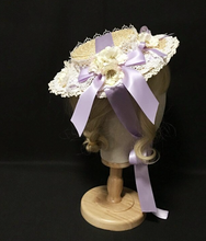 Load image into Gallery viewer, "Arna" Collection - Luxury Hats - Absolute Stunning Hat Ribbon/Lace/Flower- Many Colours
