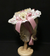 Load image into Gallery viewer, "Arna" Collection - Luxury Hats - Absolute Stunning Hat Ribbon/Lace/Flower- Many Colours
