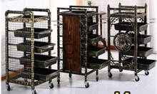 Load image into Gallery viewer, Luxury Hairdressing Salon Trolley - Barber Shop Hair Salon Trolley Retro Multi-Function - Many Styles
