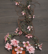 Load image into Gallery viewer, Arna's Hair Accessories - Exquisite Flower Crown Leaves Rattan Floral Garland Headband for Bride Wedding Photography Accessories
