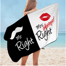 Load image into Gallery viewer, Arna's Towel Collection - Mr &amp; Mrs Novelty (Nice Gift)
