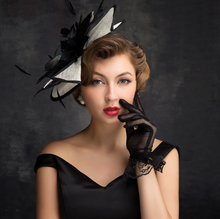 Load image into Gallery viewer, "Arna" Collection - Luxury Hats - Headpiece Formal Feather Hair Accessories
