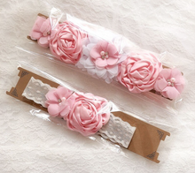 Load image into Gallery viewer, Arna's Royal Collection - Flower Belt &amp; Head Piece (Children) Bridal
