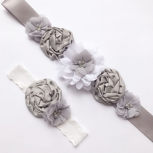 Load image into Gallery viewer, Arna's Royal Collection - Flower Belt &amp; Head Piece (Children) Bridal
