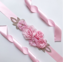 Load image into Gallery viewer, Arna's Royal Collection - Flower Belt &amp; Head Piece (Children) Bridal - Many Colours
