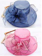 Load image into Gallery viewer, "Arna Collection" Luxury Hats - Sheer Elegance
