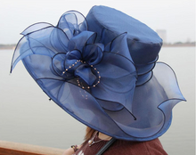 Load image into Gallery viewer, "Arna Collection" Luxury Hats - Sheer Elegance

