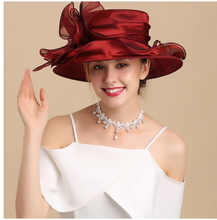 Load image into Gallery viewer, "Arna Collection" Luxury Hats - Stylish Modern Sheer Elegance
