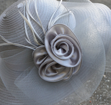 Load image into Gallery viewer, "Arna Collection" Luxury Hats - Unique Satin &amp; Horse Hair with Feathers
