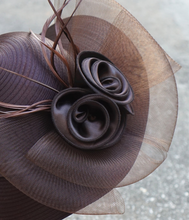Load image into Gallery viewer, "Arna Collection" Luxury Hats - Unique Satin &amp; Horse Hair with Feathers
