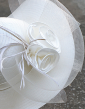 Load image into Gallery viewer, "Arna Collection" Luxury Hats - Unique Satin &amp; Horse Hair with Feathers
