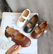 Load image into Gallery viewer, Arna's Shoe Collection - Children's Leather Round Toe Flat
