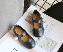 Load image into Gallery viewer, Arna's Shoe Collection - Children's Leather Round Toe Flat
