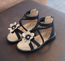 Load image into Gallery viewer, Arna Shoe Collection - Beautiful Girls Roman Sandal Zipper in many Sizes/Colours &amp; Styles
