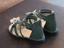 Load image into Gallery viewer, Arna Shoe Collection - Beautiful Girls Roman Sandal Zipper in many Sizes/Colours &amp; Styles

