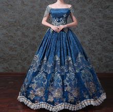 Load image into Gallery viewer, Arna's Royal Gown Collection - Rococo Baroque Marie Antoinette Ball Dresses 18th Century Victorian Gown
