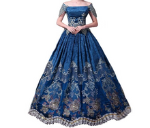 Load image into Gallery viewer, Arna's Royal Gown Collection - Rococo Baroque Marie Antoinette Ball Dresses 18th Century Victorian Gown
